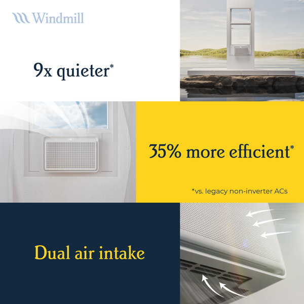 Windmill 6000 BTU WiFi Connected Window Air Conditioner for 250 Square